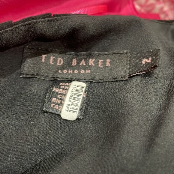 Ted Baker Black Machine Washable Cocktail Party Dress - Size 2 / Small - Picture 7 of 11